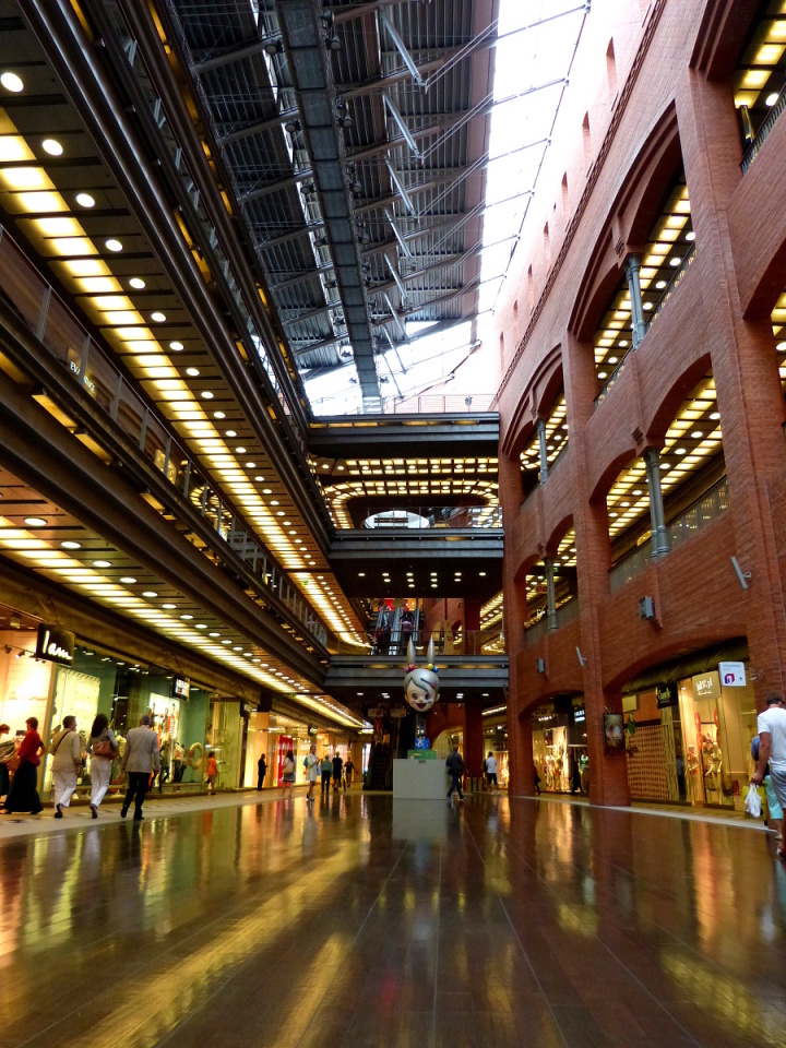At a shopping centre