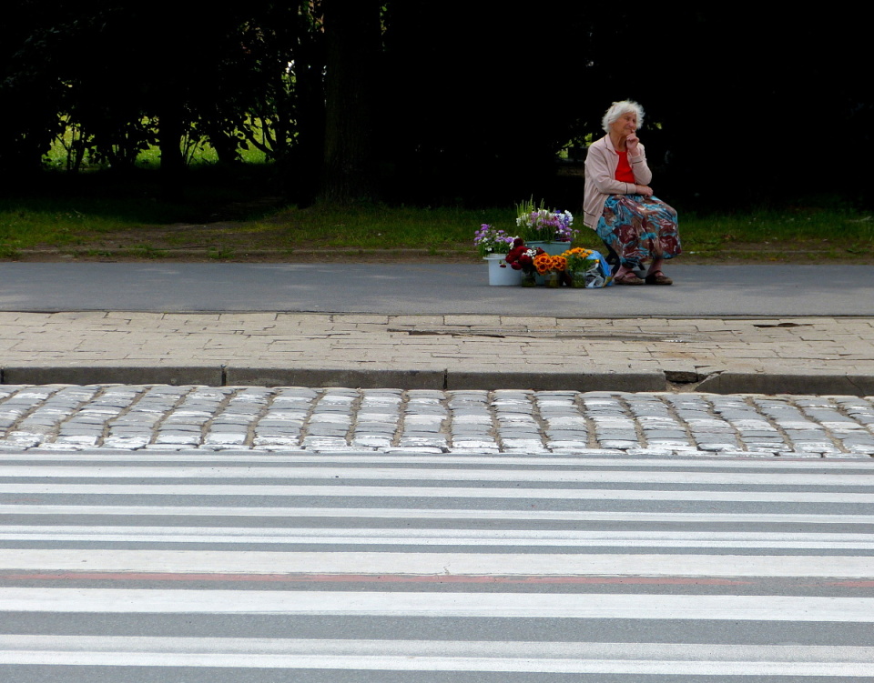 Waiting for customers