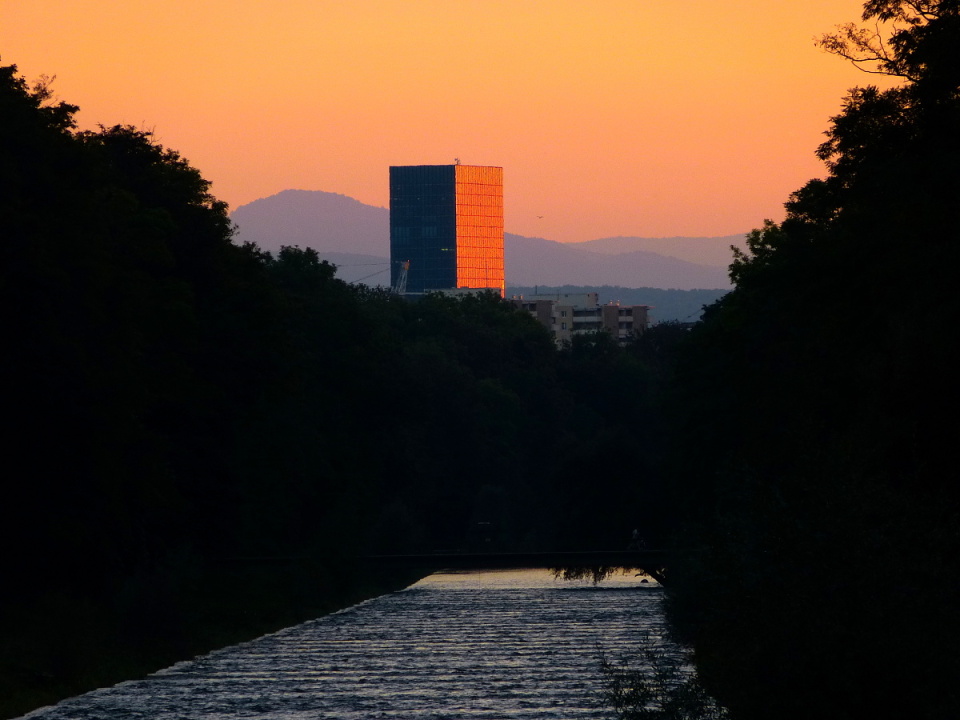 Urban sunset