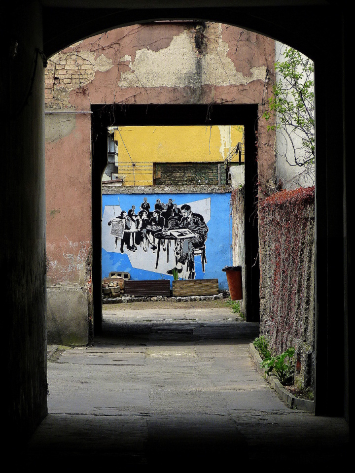 Backyard graffiti