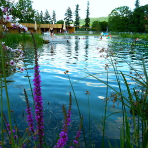 At a "bathing lake"