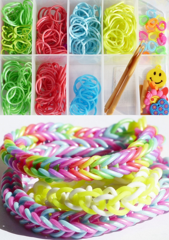 Funky loom bracelets