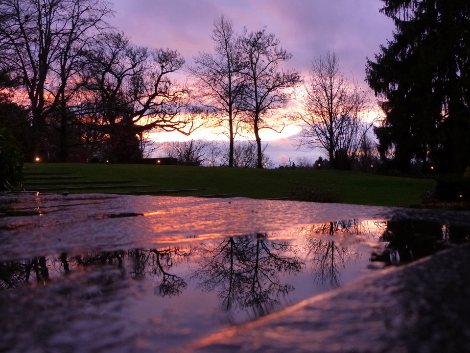 An unexpected end to a gloomy rainy day