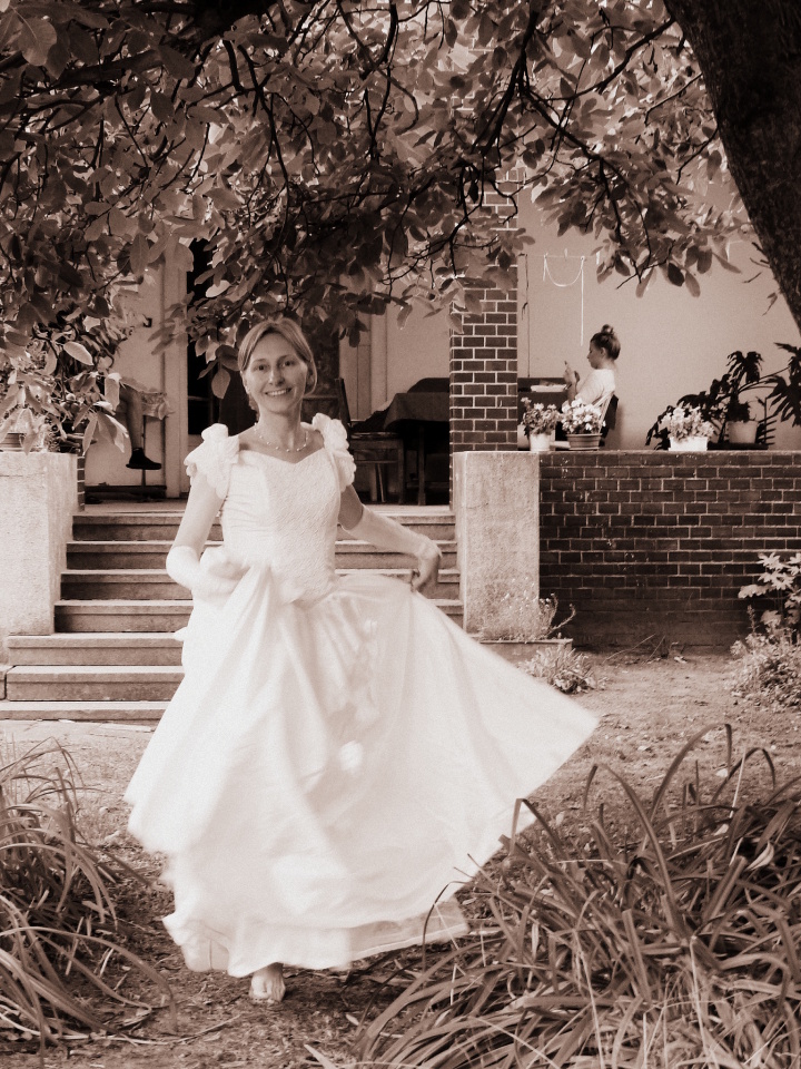 Me in my wedding dress