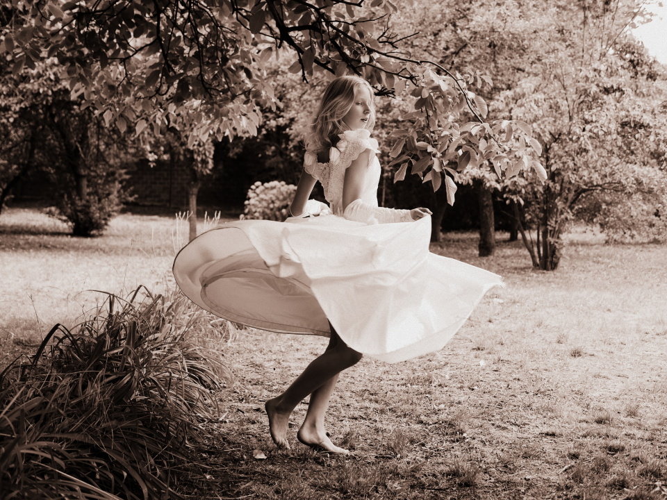 My girl in my wedding dress