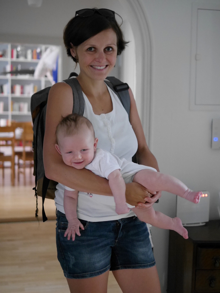 Leo with his mummy