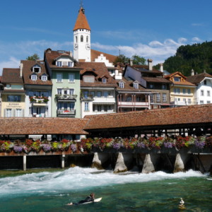 Surfers in Thun