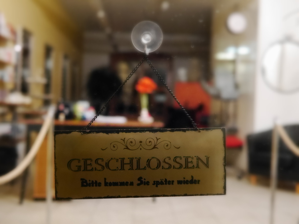 Closed, please come later