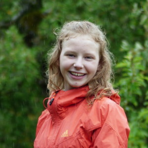 Smiling in the rain