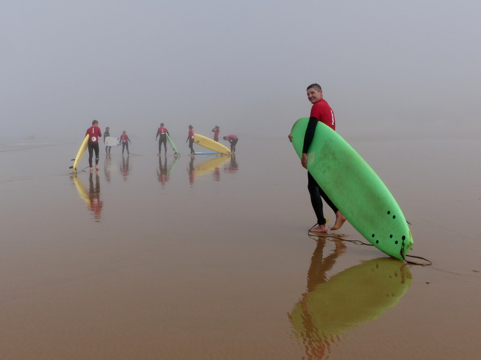 Surfing lesson