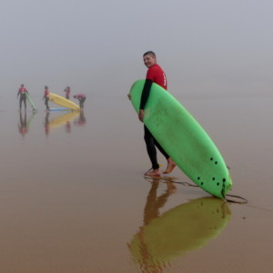 Surfing lesson