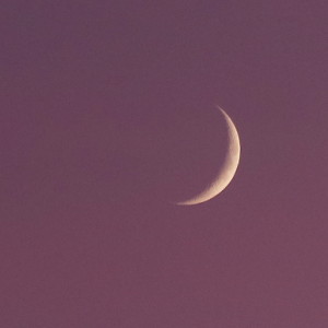  Moon at sunset