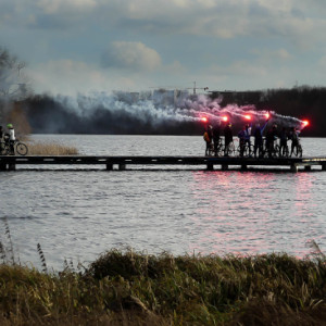 Bikers at Rusalka lake