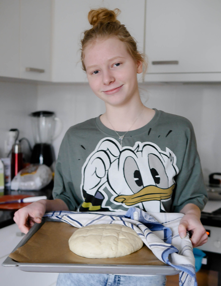  Milena had her breakfast ...