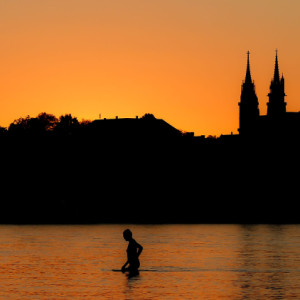 Evening swim
