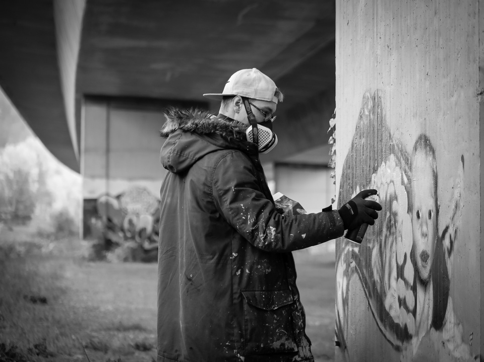 Artist at work