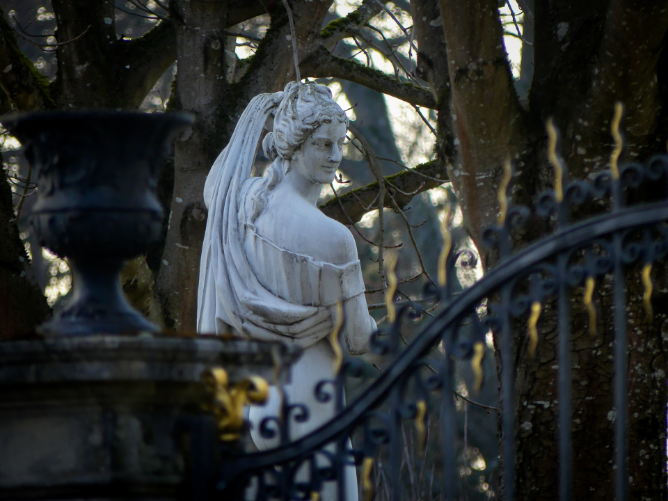 Behind the gate