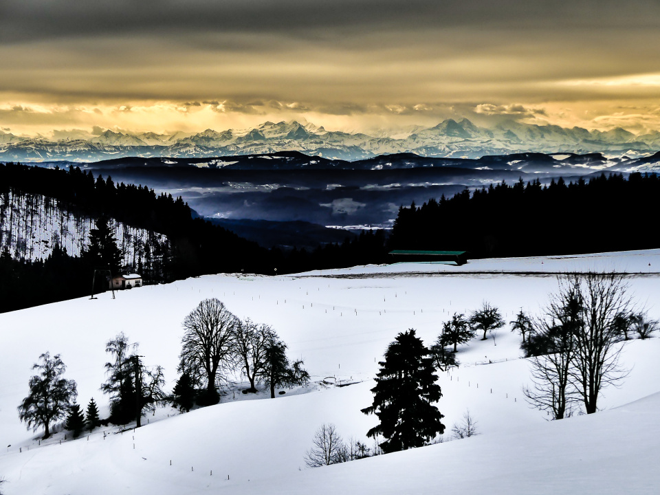 Amazing alpine panorama