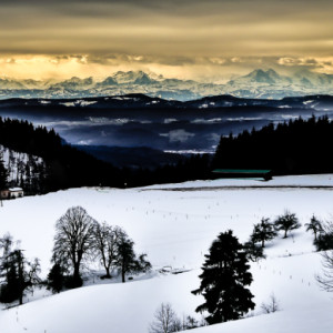Amazing alpine panorama