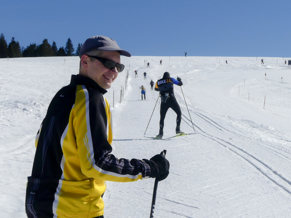 Cross country skiing in Black Forest