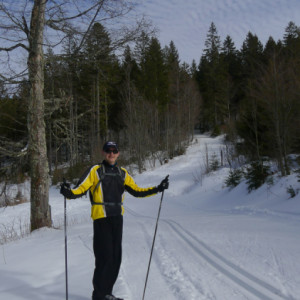Cross country skiing in Black Forest
