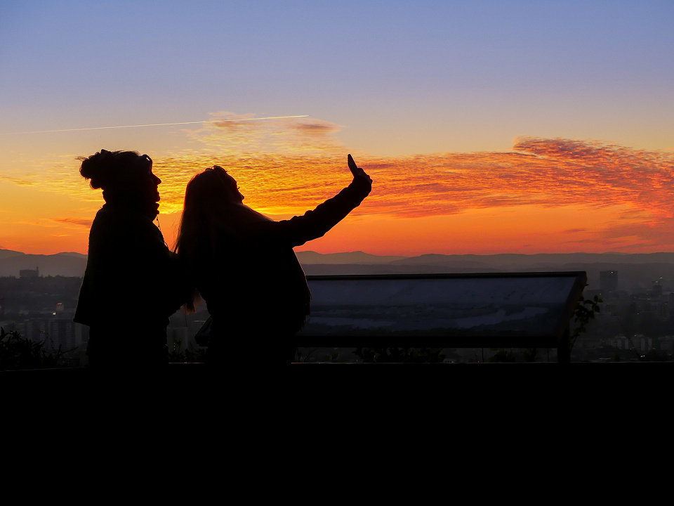 Sunset selfie