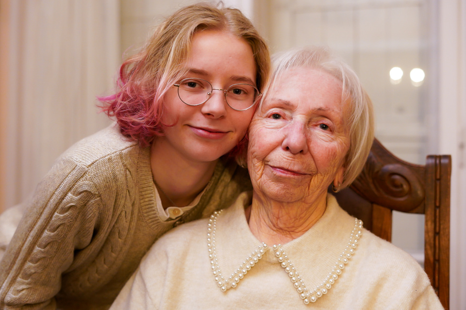 Photo shoot with Grandma