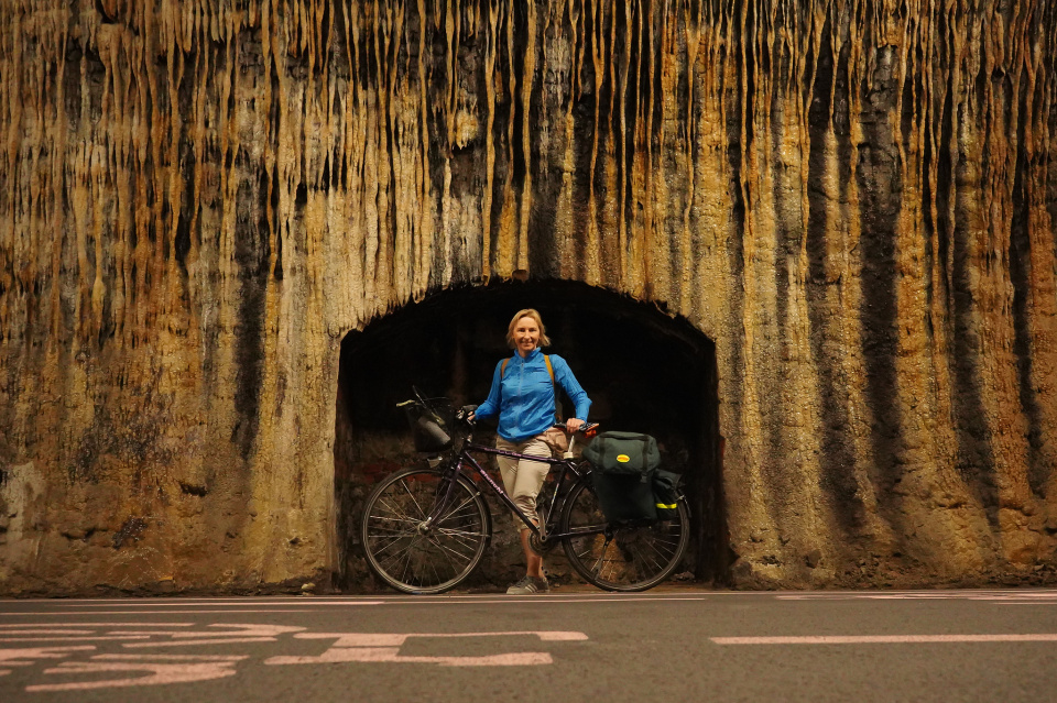 Selfie in a tunnel