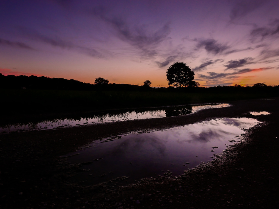 Sunset after some rain
