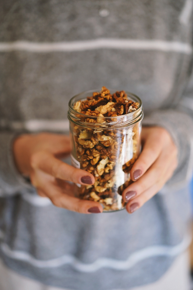 Cracked walnuts