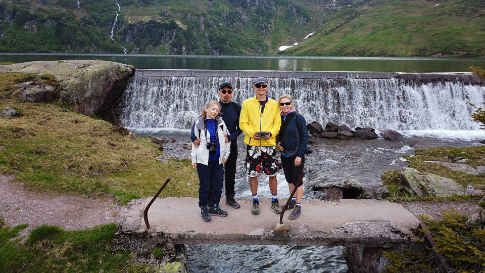 Hiking with friends