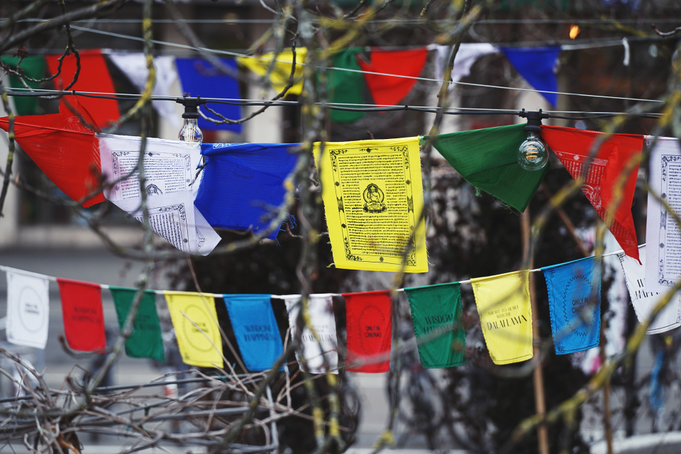 Dalai Lama prayer flags