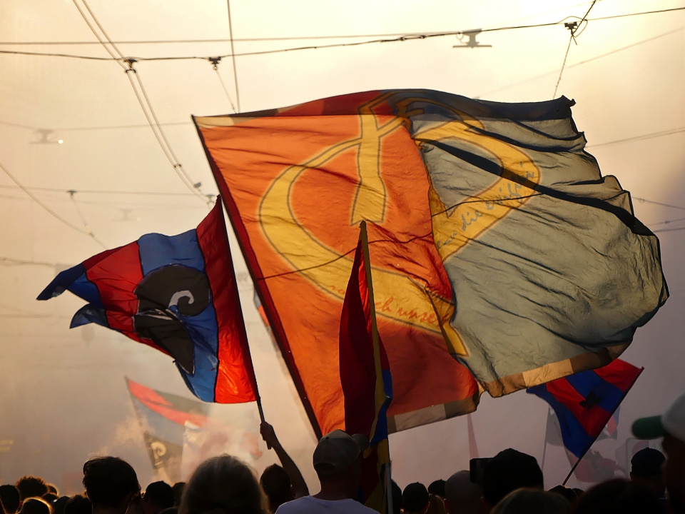 Red and blue