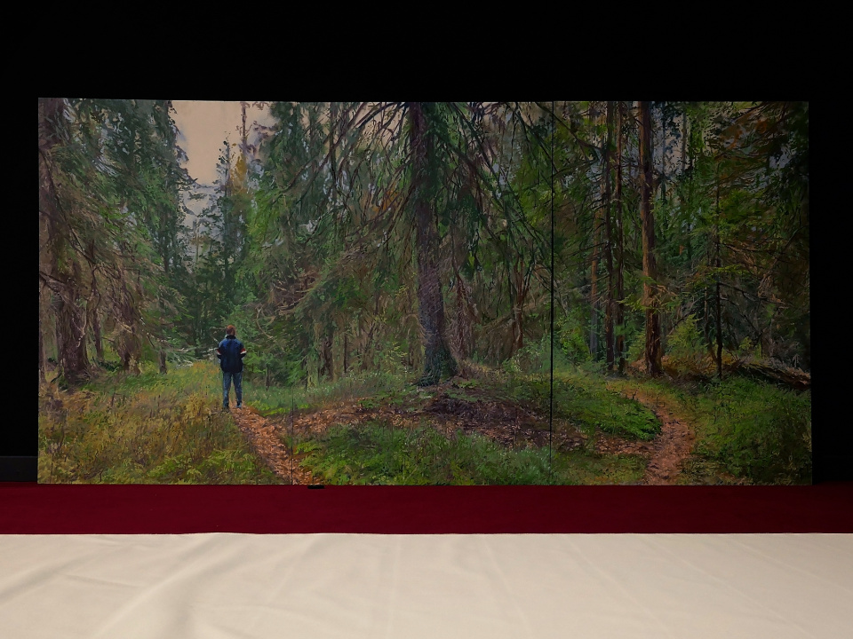 A man in the forest