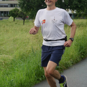 A happy runner